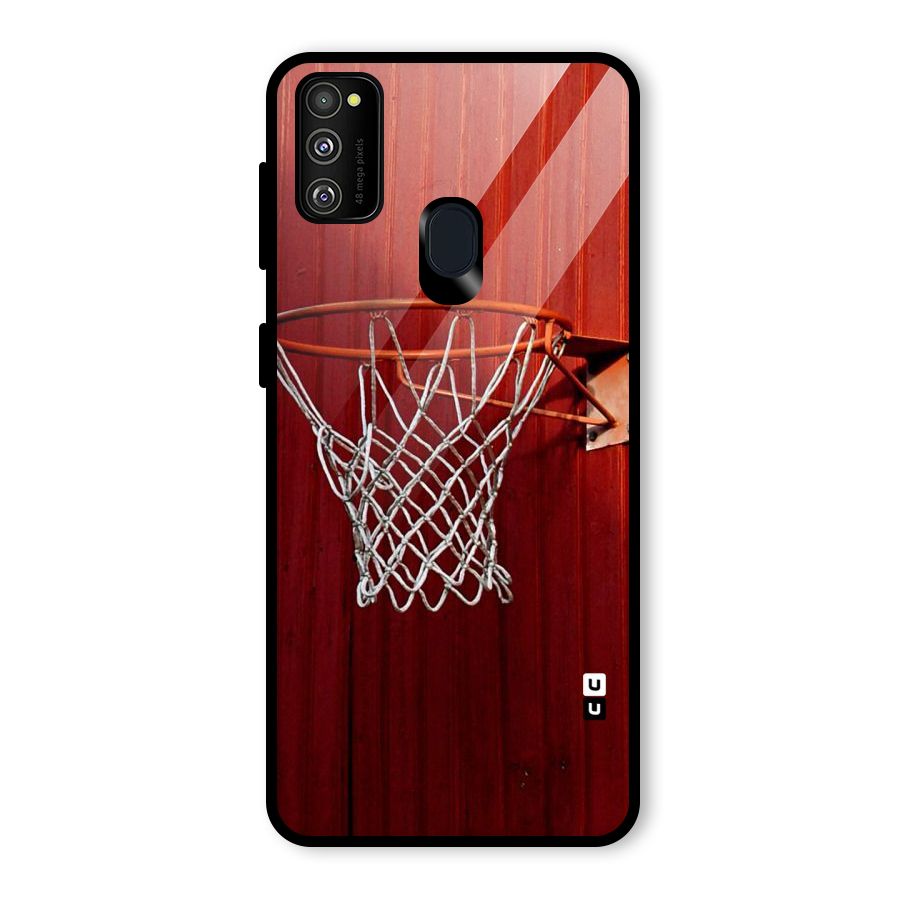 Basket Red Glass Back Case for Galaxy M30s