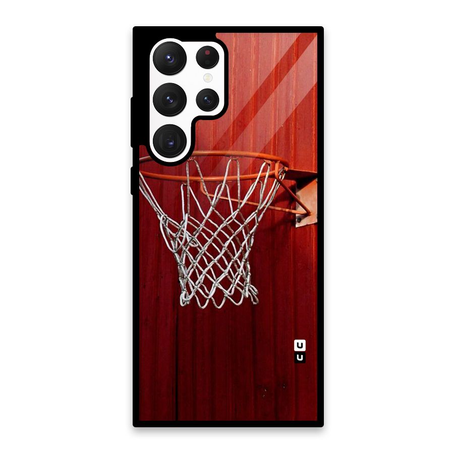 Basket Red Glass Back Case for Galaxy S22 Ultra 5G