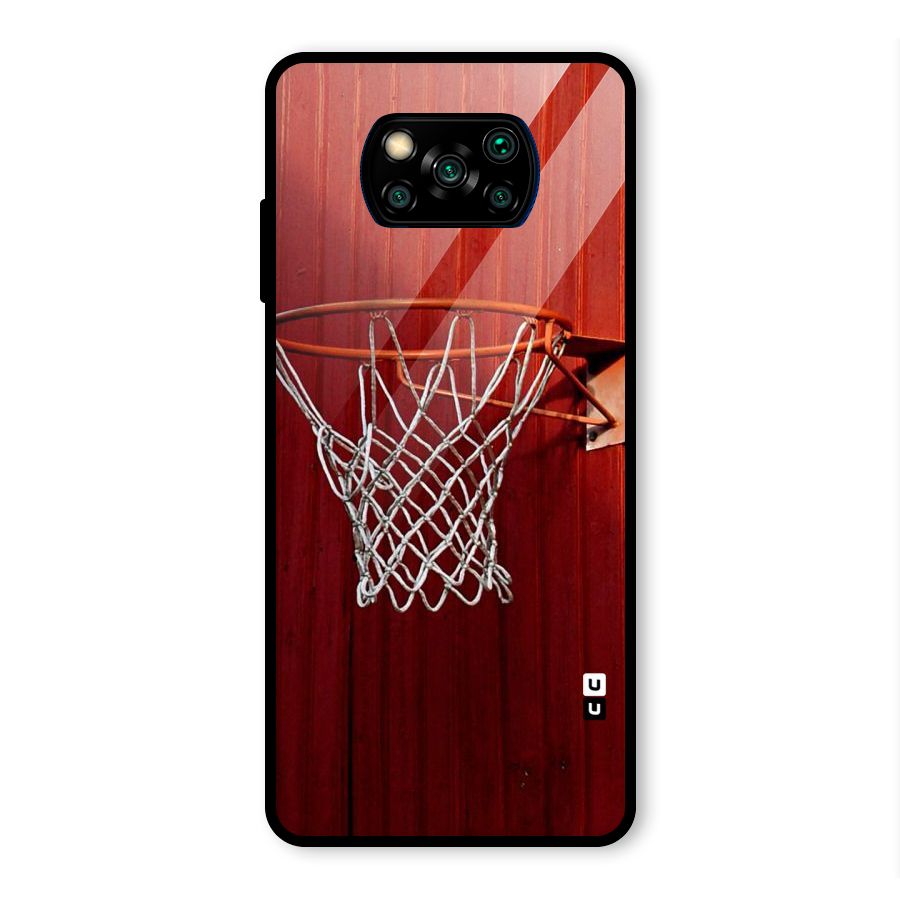 Basket Red Glass Back Case for Poco X3 Pro
