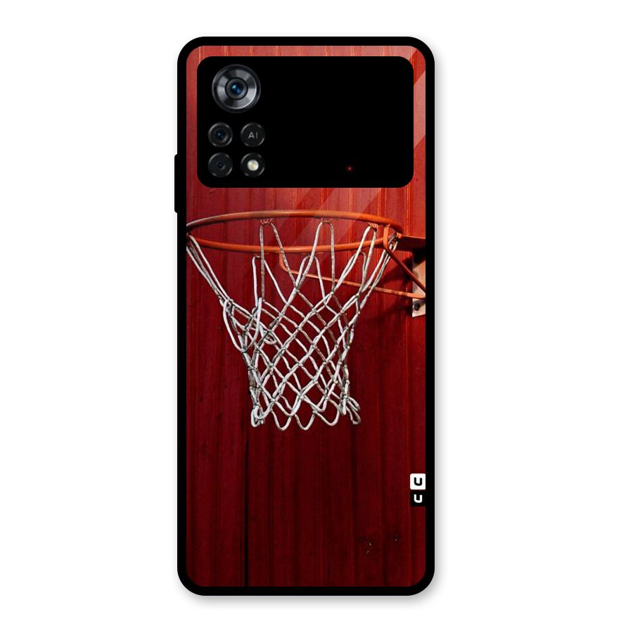 Basket Red Glass Back Case for Poco X4 Pro 5G
