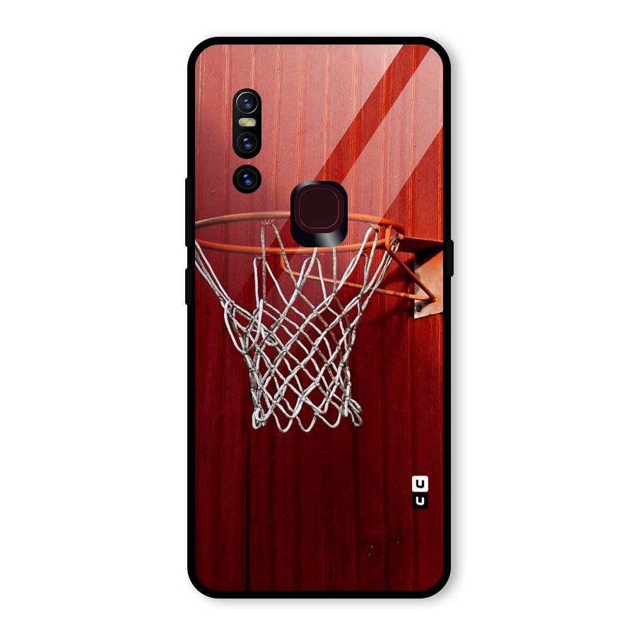Basket Red Glass Back Case for Vivo V15