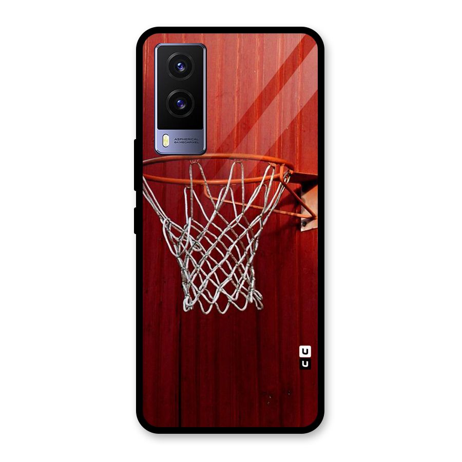 Basket Red Glass Back Case for Vivo V21e 5G