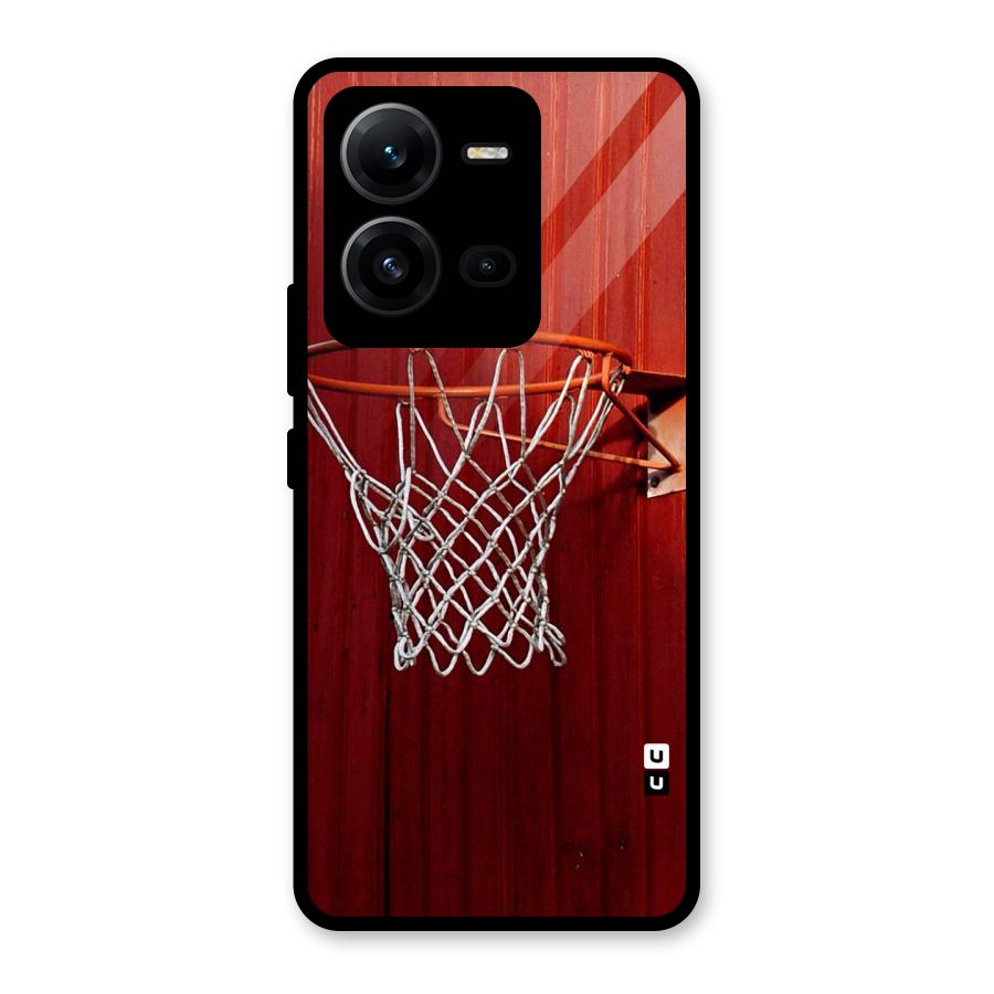 Basket Red Glass Back Case for Vivo V25