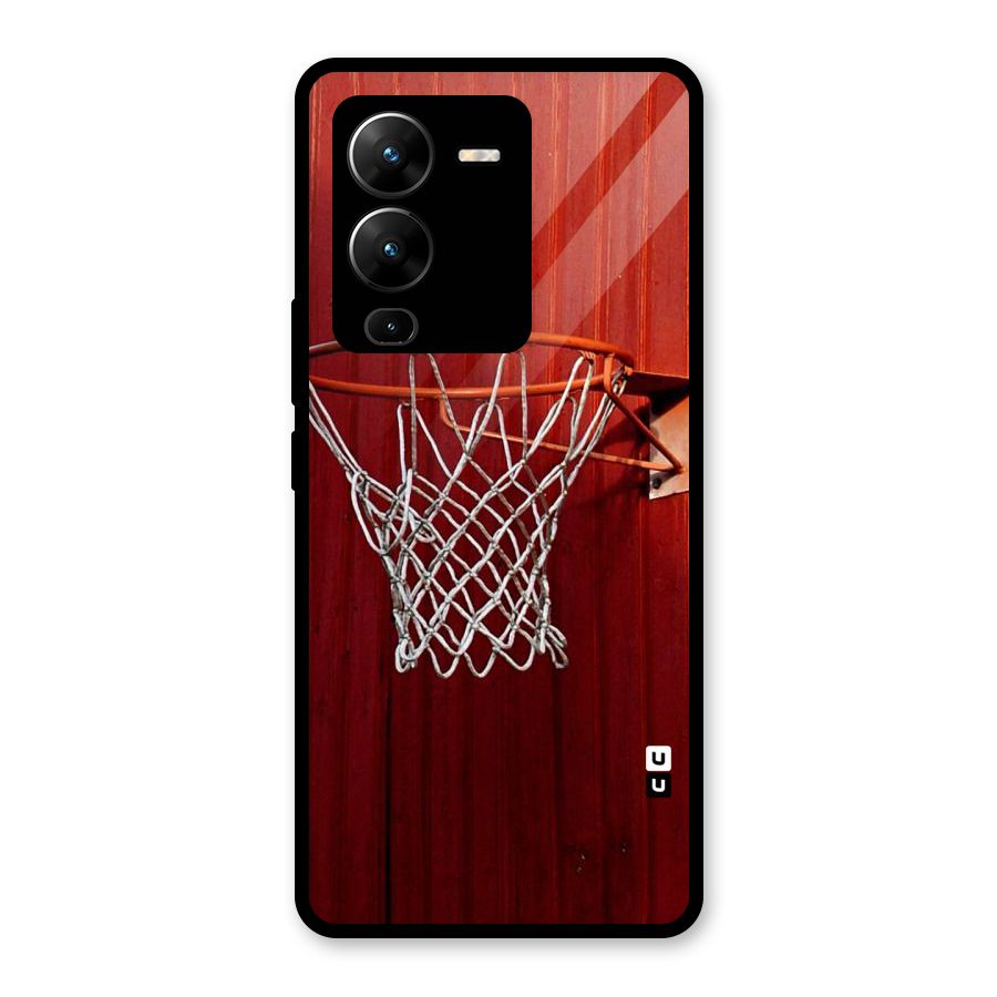 Basket Red Glass Back Case for Vivo V25 Pro