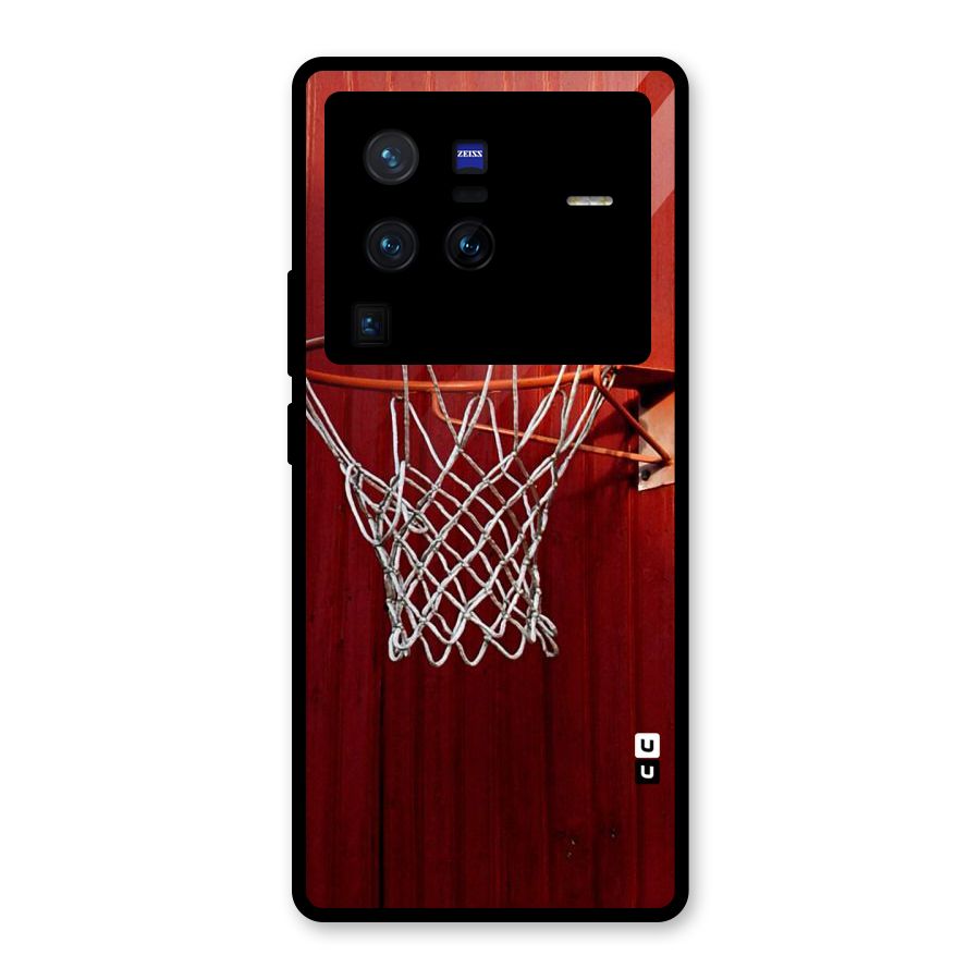 Basket Red Glass Back Case for Vivo X80 Pro