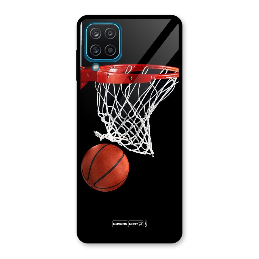 Basketball Glass Back Case for Galaxy A12