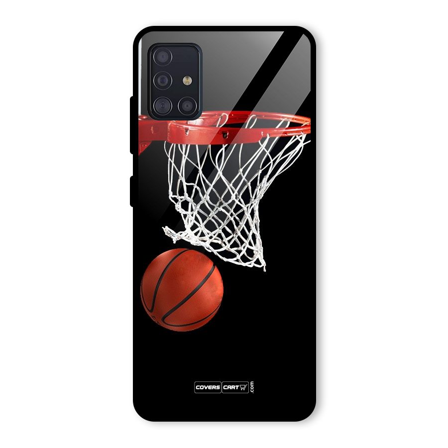 Basketball Glass Back Case for Galaxy A51