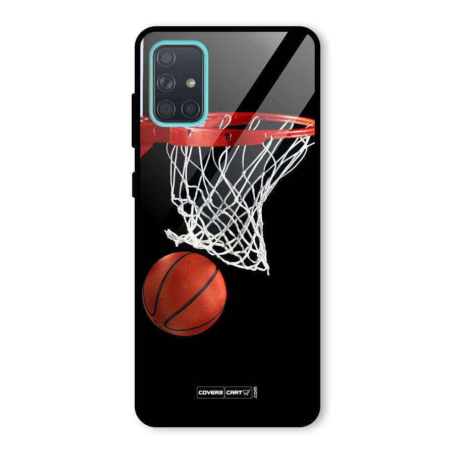 Basketball Glass Back Case for Galaxy A71