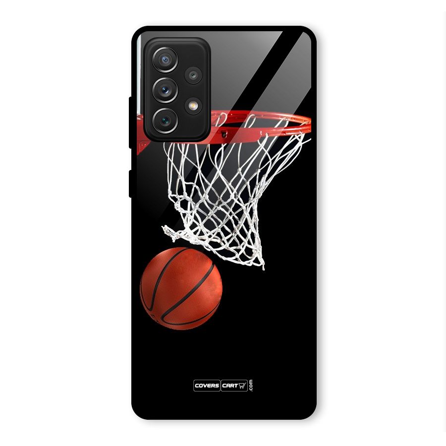 Basketball Glass Back Case for Galaxy A72