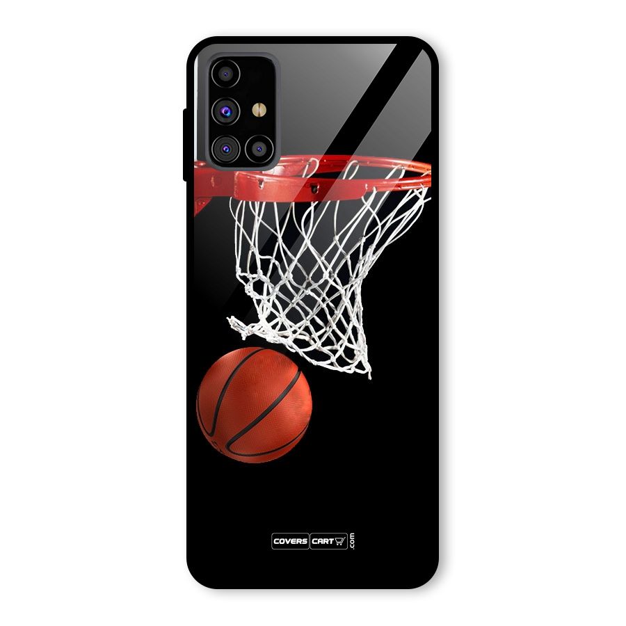Basketball Glass Back Case for Galaxy M31s