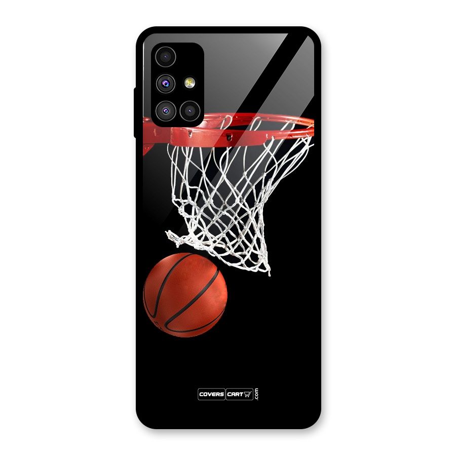 Basketball Glass Back Case for Galaxy M51