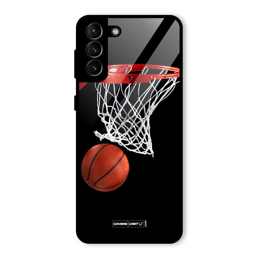 Basketball Glass Back Case for Galaxy S21 Plus