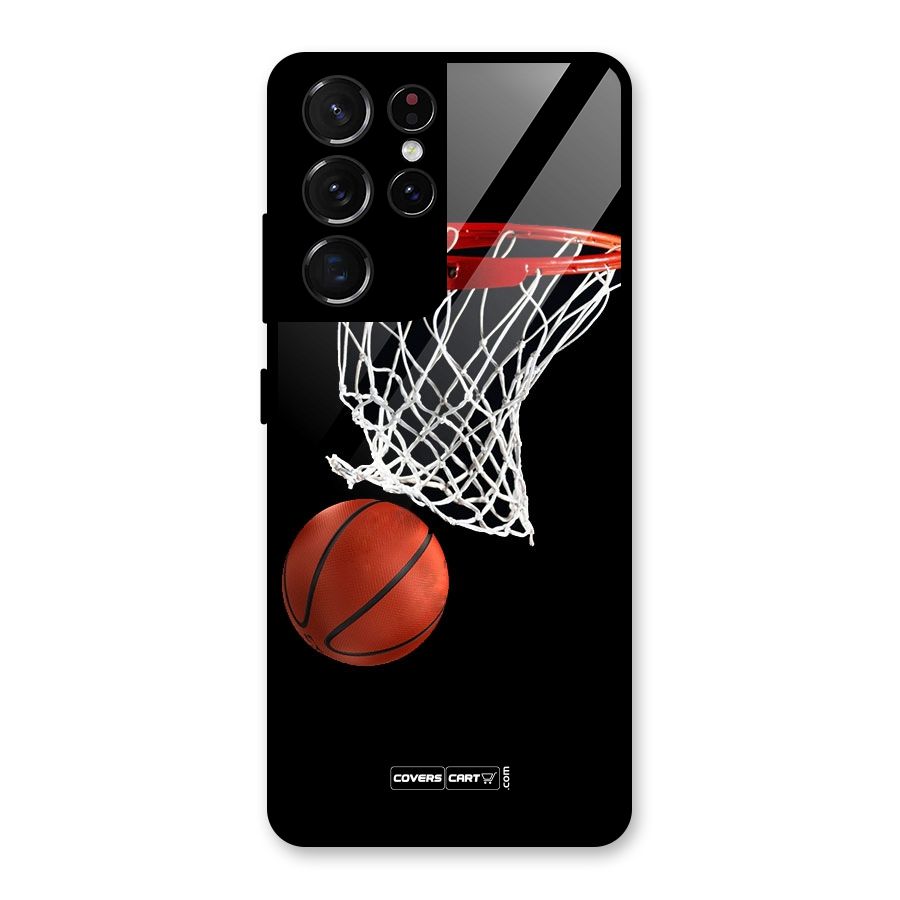 Basketball Glass Back Case for Galaxy S21 Ultra 5G