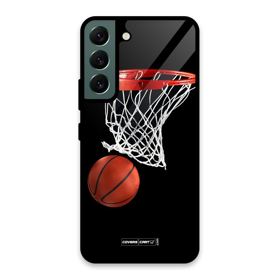 Basketball Glass Back Case for Galaxy S22 5G