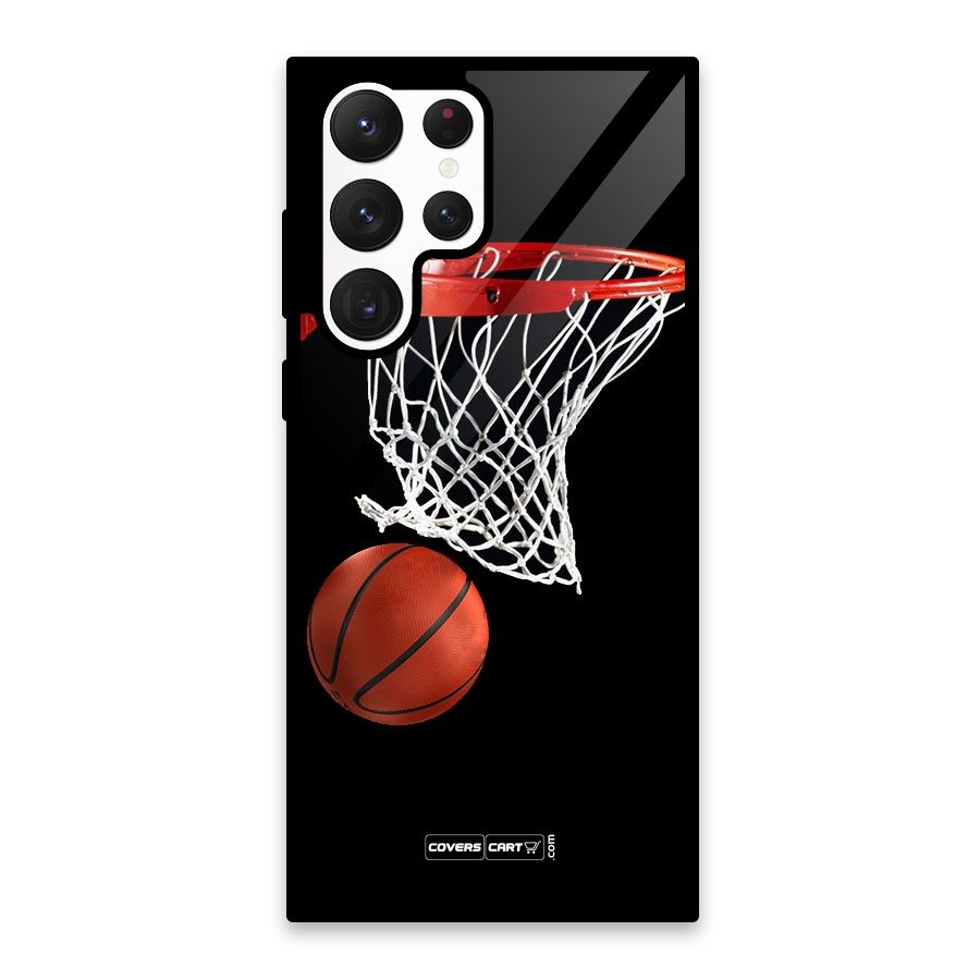 Basketball Glass Back Case for Galaxy S22 Ultra 5G