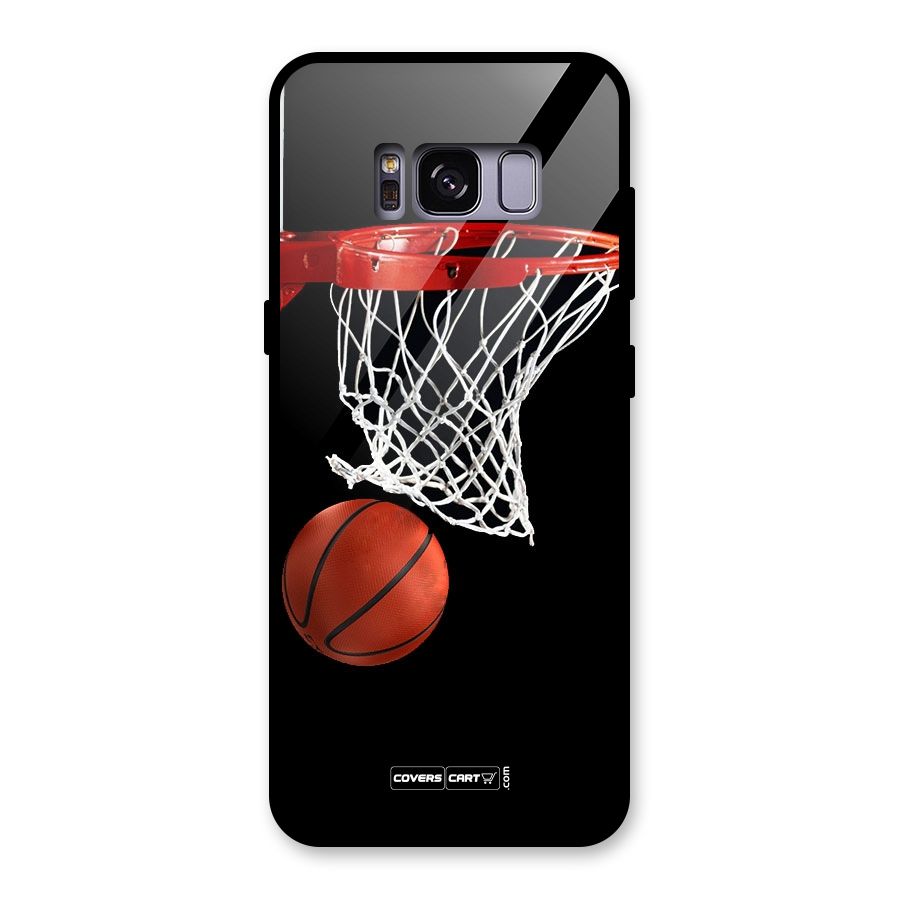 Basketball Glass Back Case for Galaxy S8