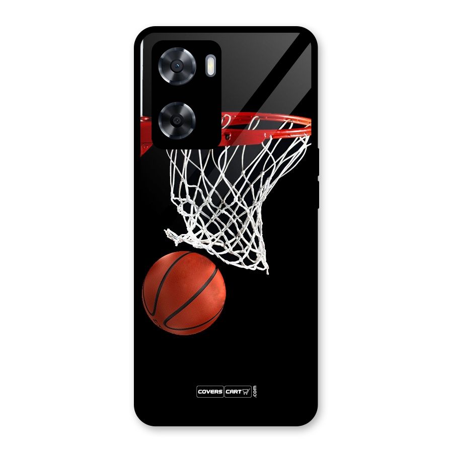 Basketball Glass Back Case for Oppo A57 2022