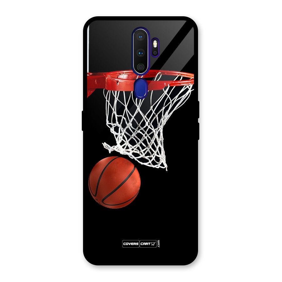 Basketball Glass Back Case for Oppo A9 (2020)