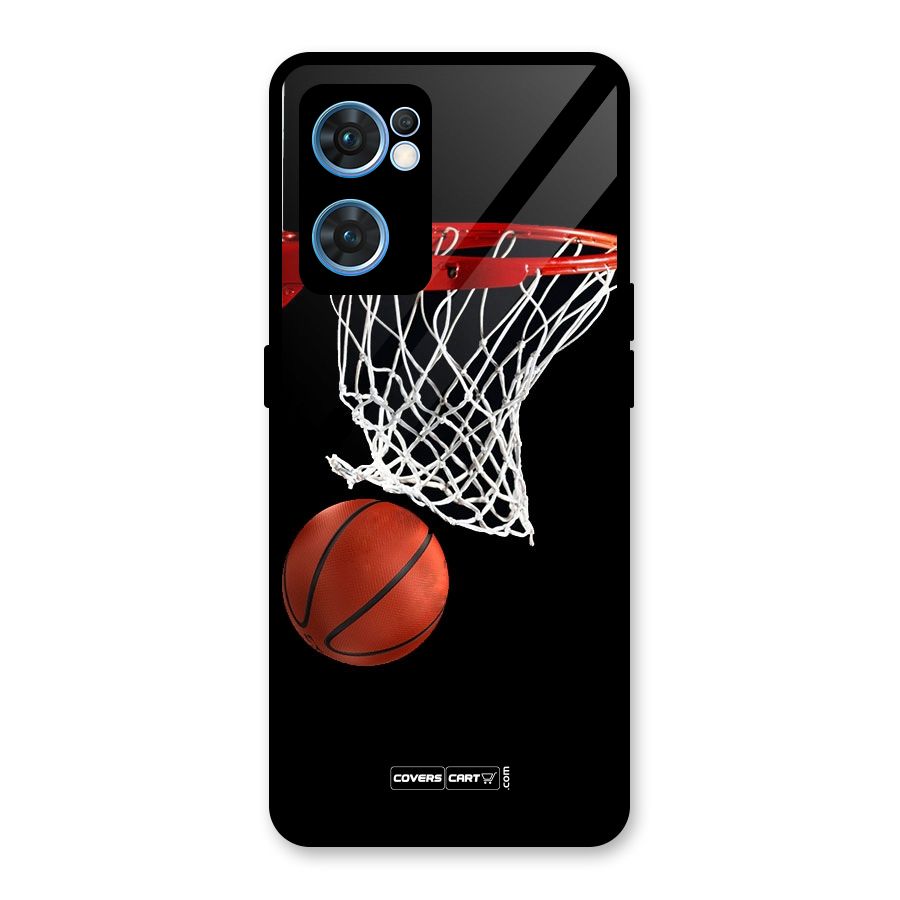 Basketball Glass Back Case for Oppo Reno7 5G