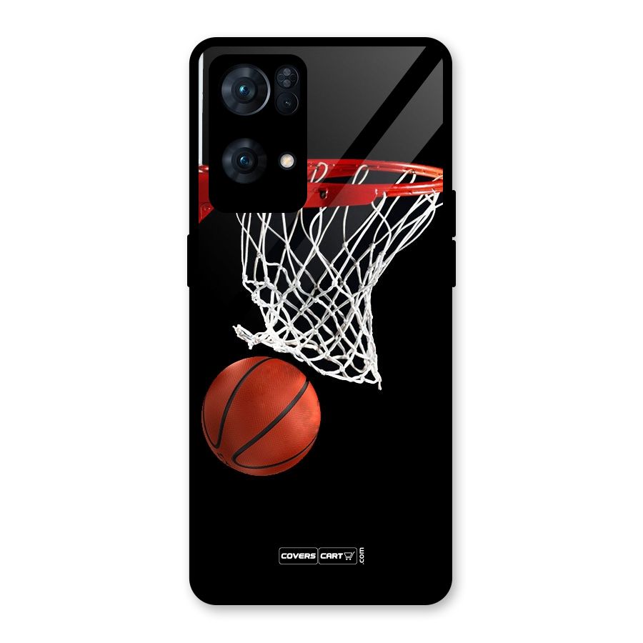 Basketball Glass Back Case for Oppo Reno7 Pro 5G