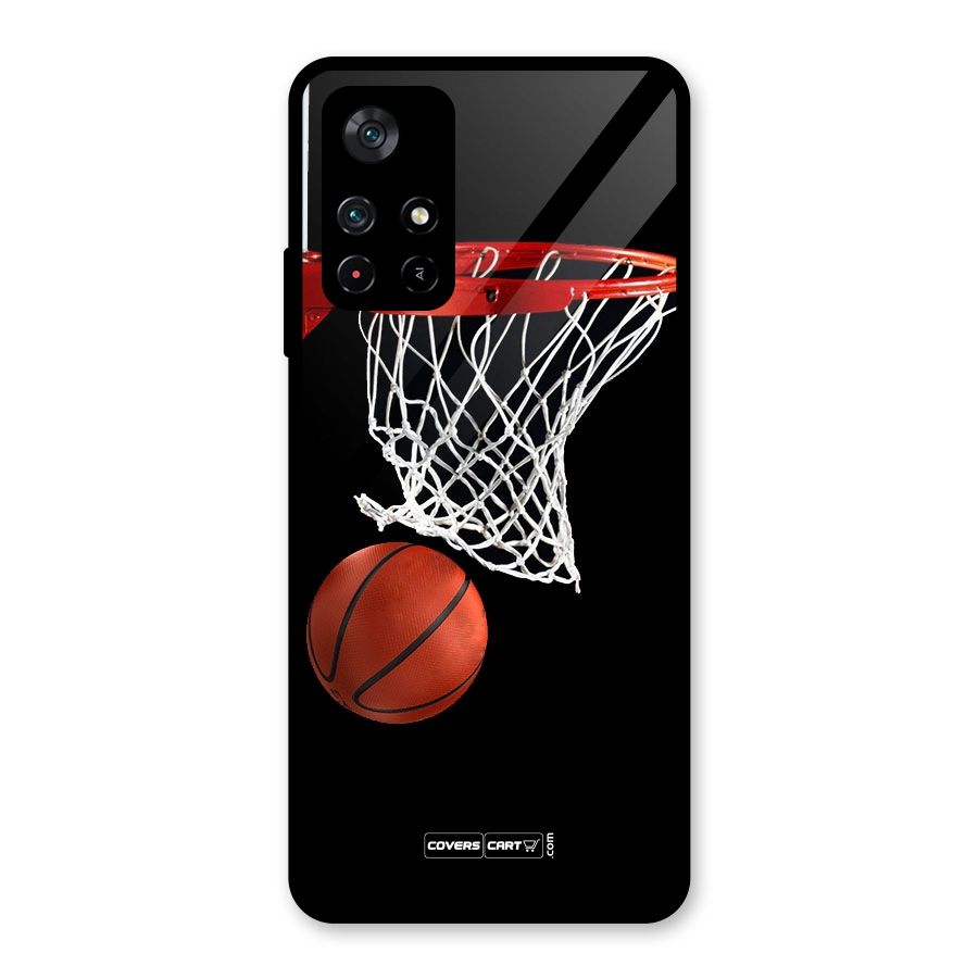 Basketball Glass Back Case for Poco M4 Pro 5G