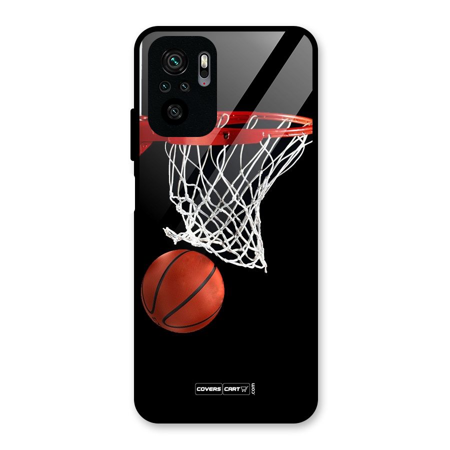 Basketball Glass Back Case for Redmi Note 10S
