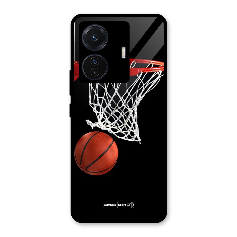 Basketball Glass Back Case for Vivo T1 Pro