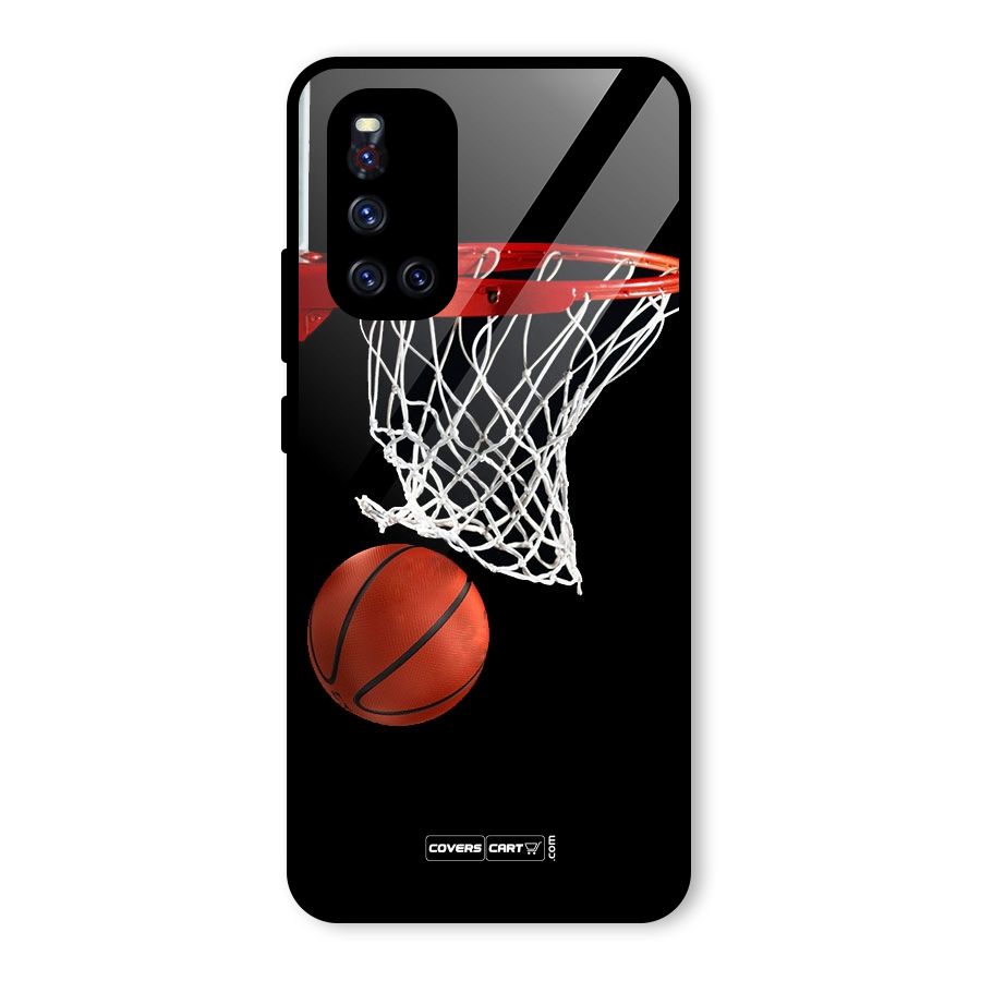 Basketball Glass Back Case for Vivo V19
