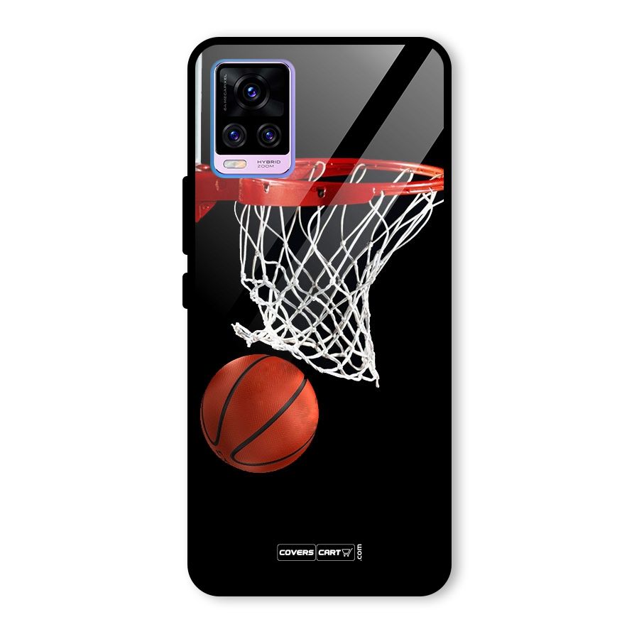 Basketball Glass Back Case for Vivo V20 Pro
