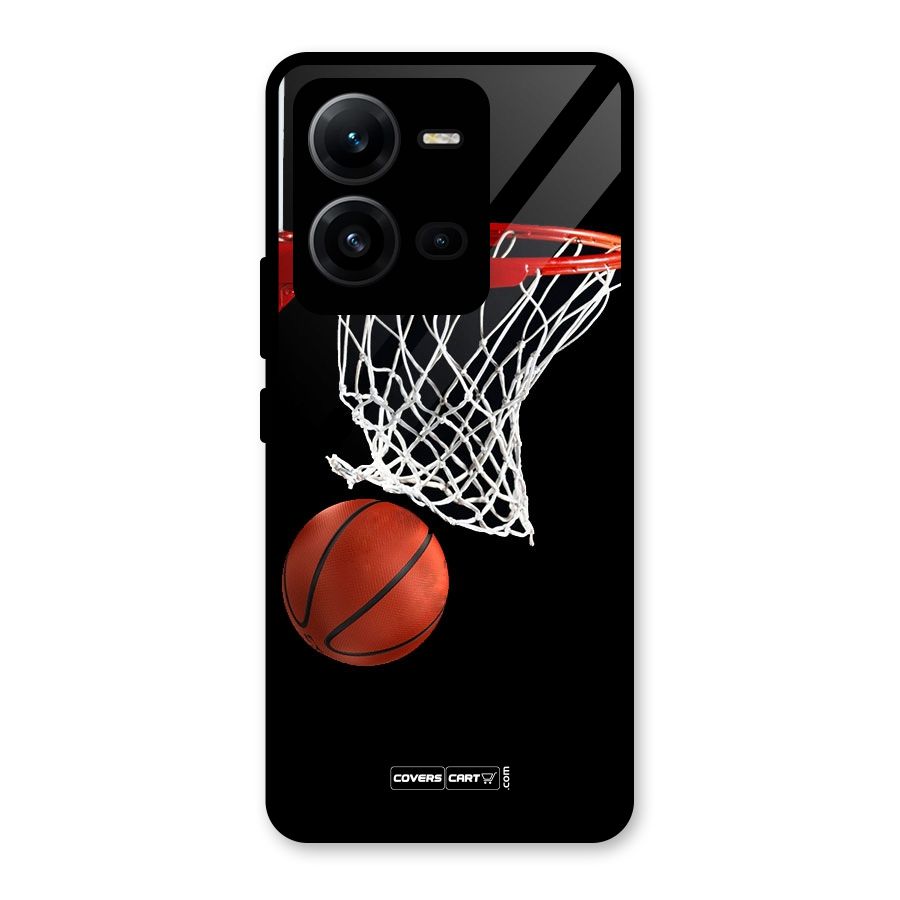 Basketball Glass Back Case for Vivo V25