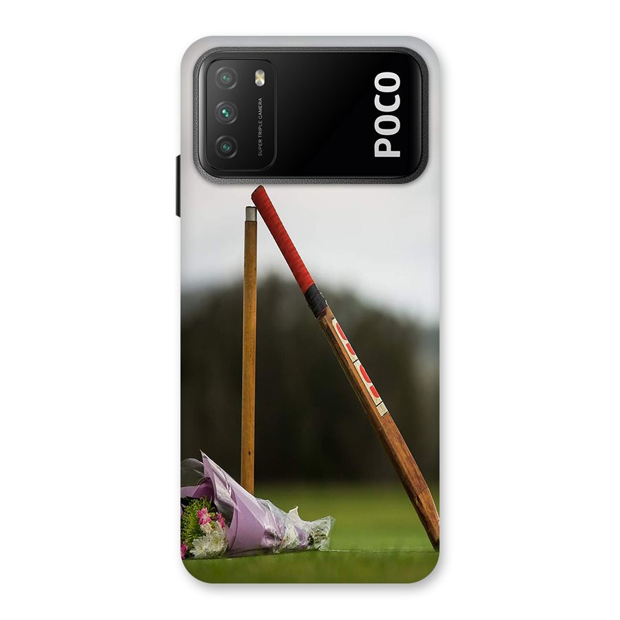 Bat Wicket Back Case for Poco M3