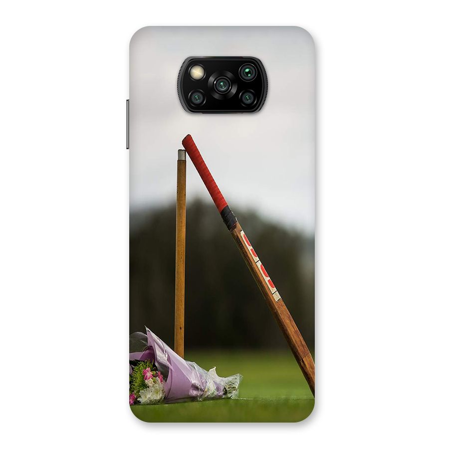 Bat Wicket Back Case for Poco X3