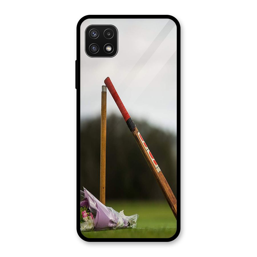 Bat Wicket Glass Back Case for Galaxy A22 5G