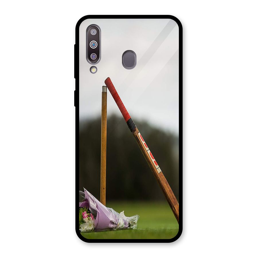 Bat Wicket Glass Back Case for Galaxy M30