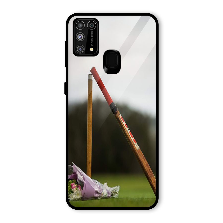Bat Wicket Glass Back Case for Galaxy M31