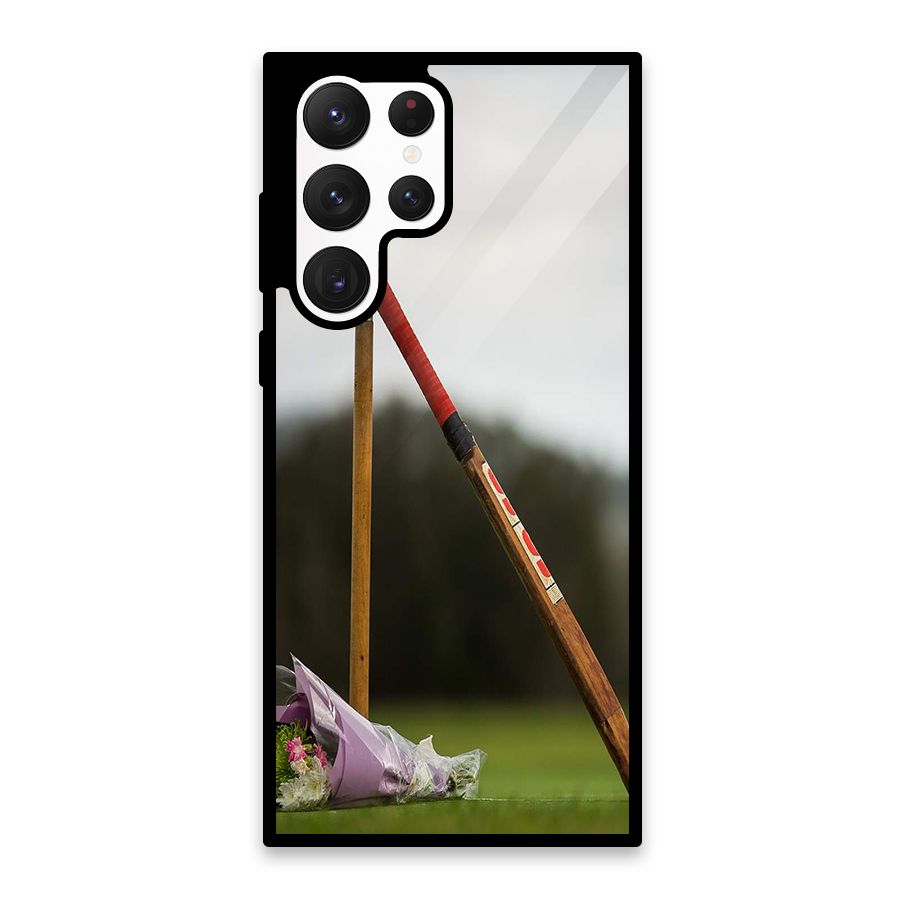 Bat Wicket Glass Back Case for Galaxy S22 Ultra 5G