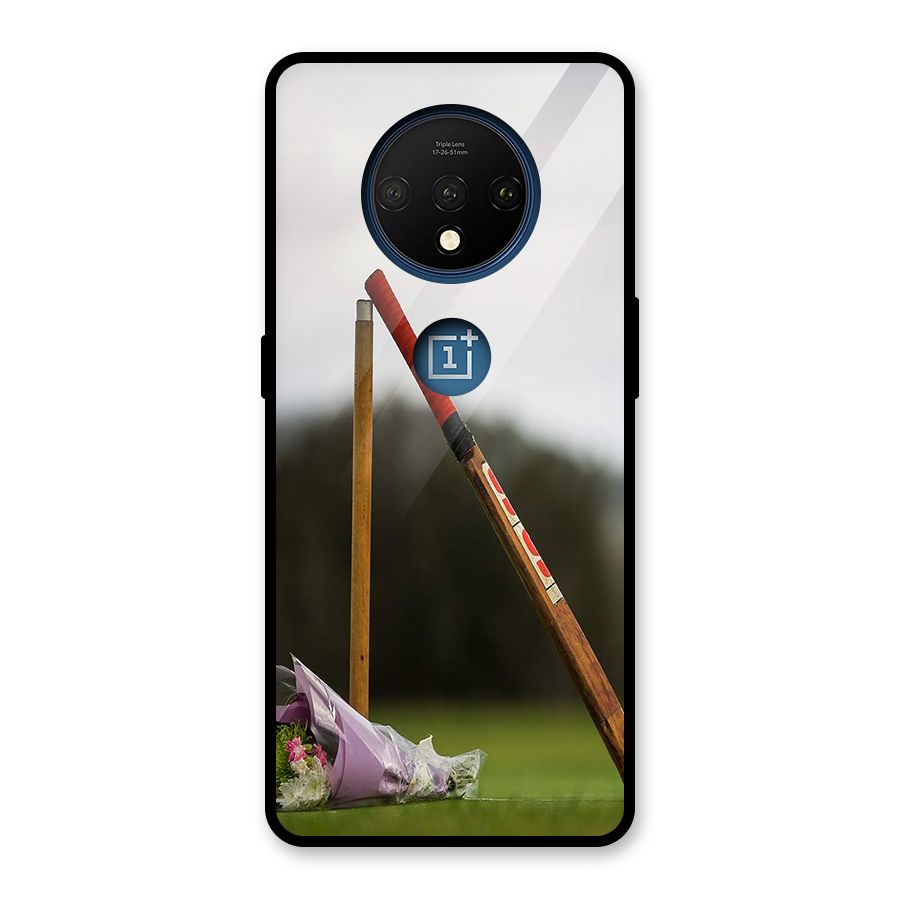 Bat Wicket Glass Back Case for OnePlus 7T