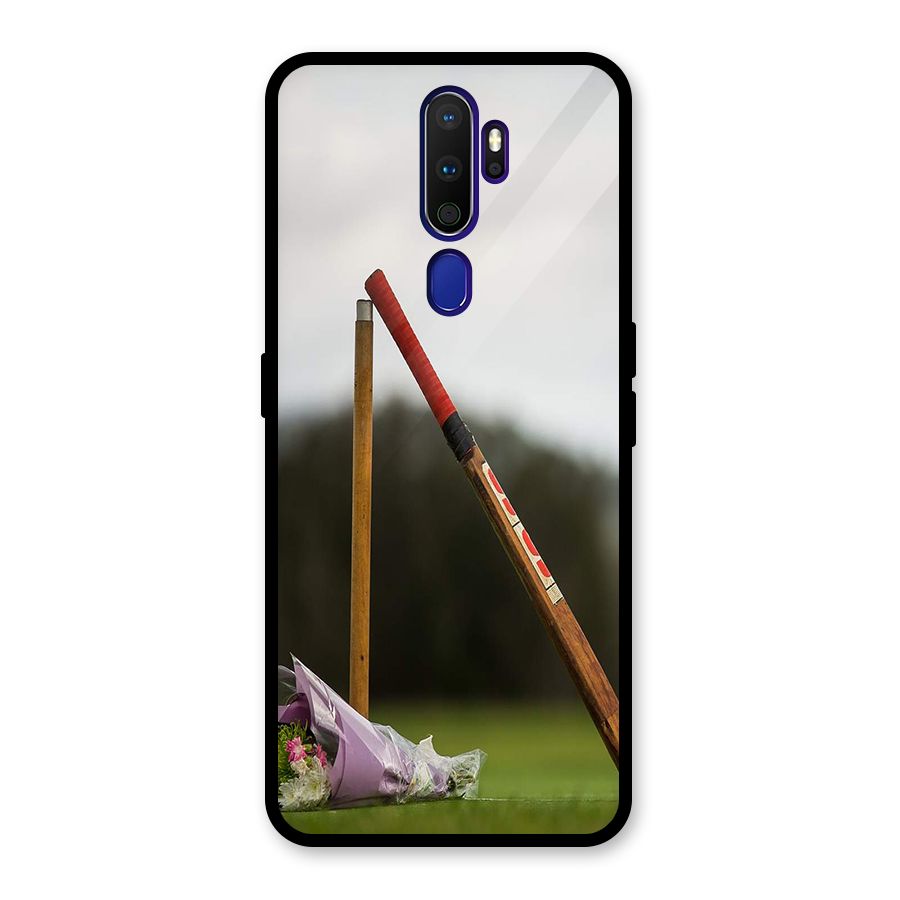 Bat Wicket Glass Back Case for Oppo A9 (2020)