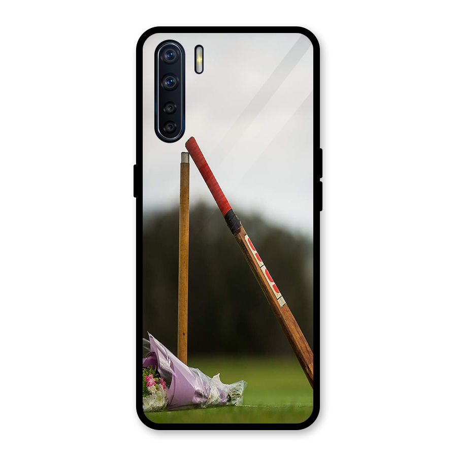 Bat Wicket Glass Back Case for Oppo F15
