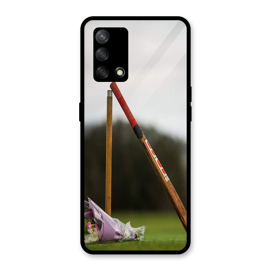 Bat Wicket Glass Back Case for Oppo F19