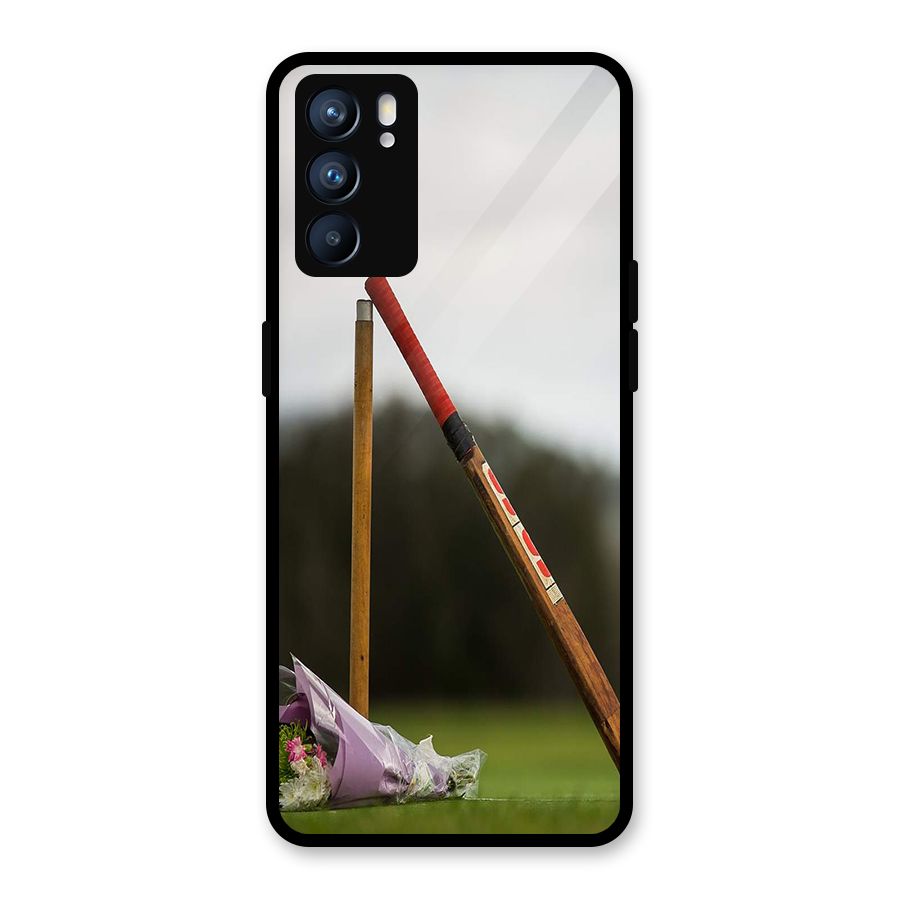 Bat Wicket Glass Back Case for Oppo Reno6 5G