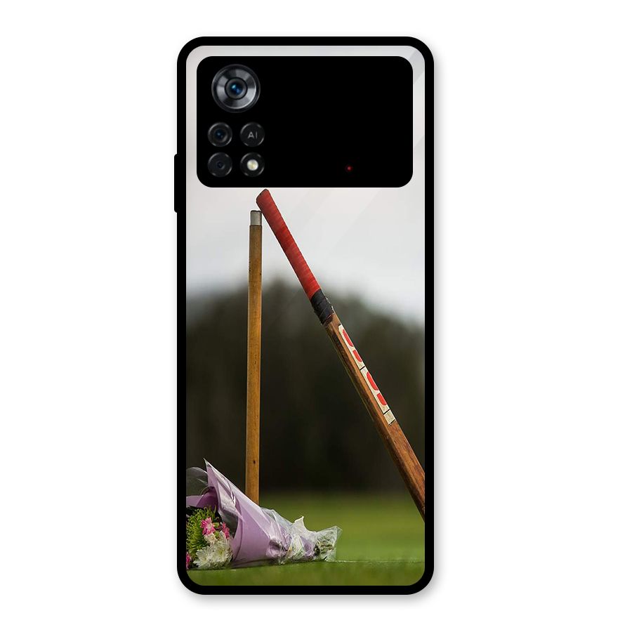 Bat Wicket Glass Back Case for Poco X4 Pro 5G