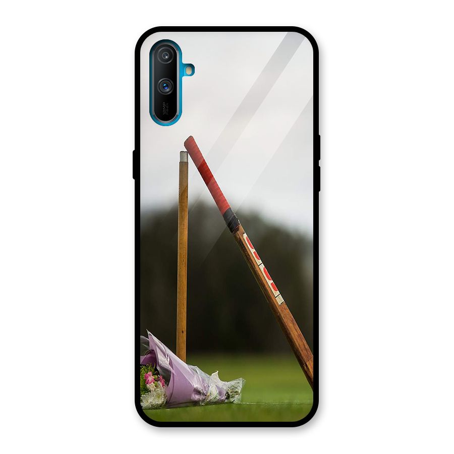 Bat Wicket Glass Back Case for Realme C3