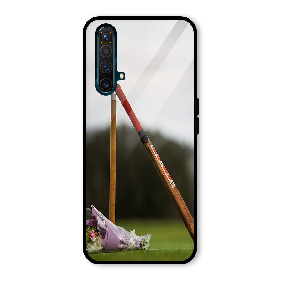 Bat Wicket Glass Back Case for Realme X3