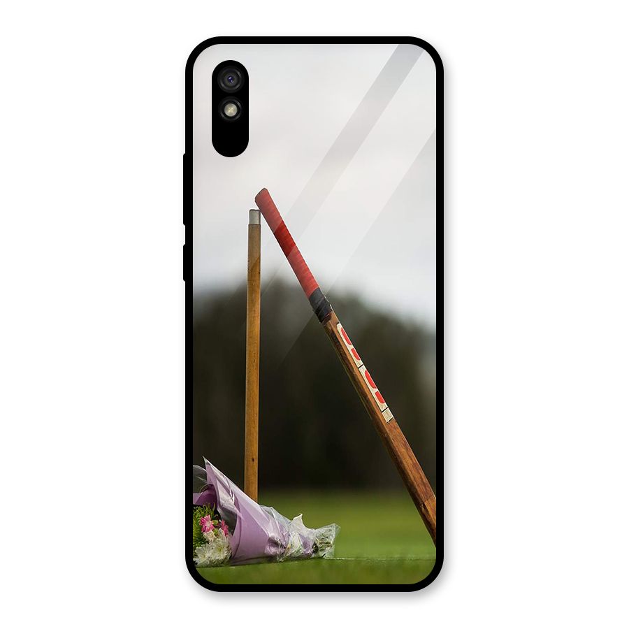Bat Wicket Glass Back Case for Redmi 9A