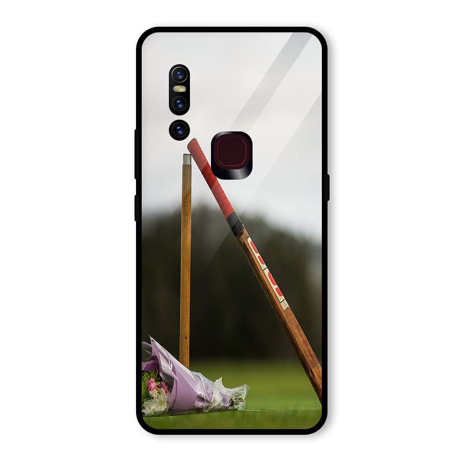 Bat Wicket Glass Back Case for Vivo V15