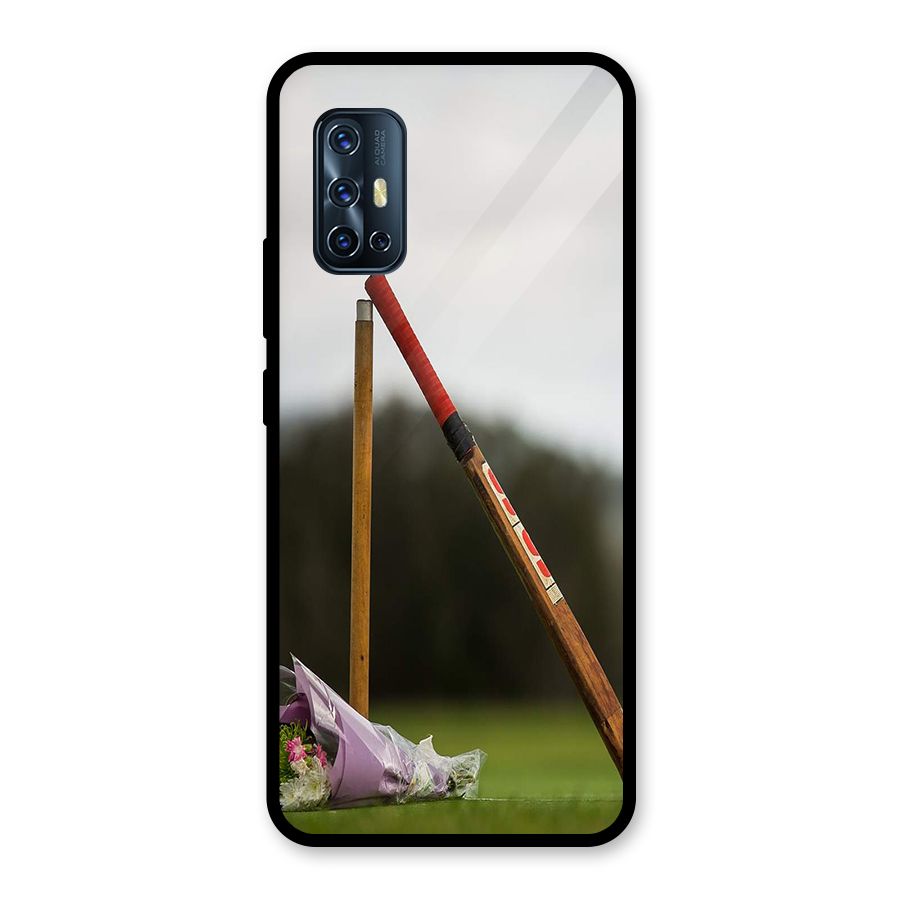 Bat Wicket Glass Back Case for Vivo V17