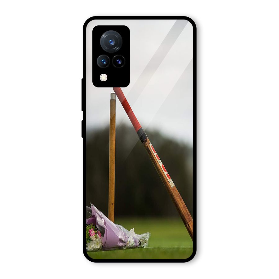 Bat Wicket Glass Back Case for Vivo V21 5G