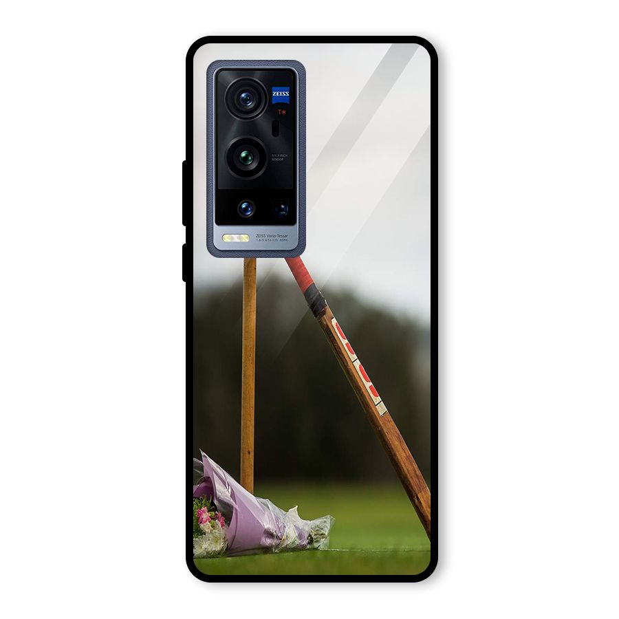 Bat Wicket Glass Back Case for Vivo X60 Pro Plus