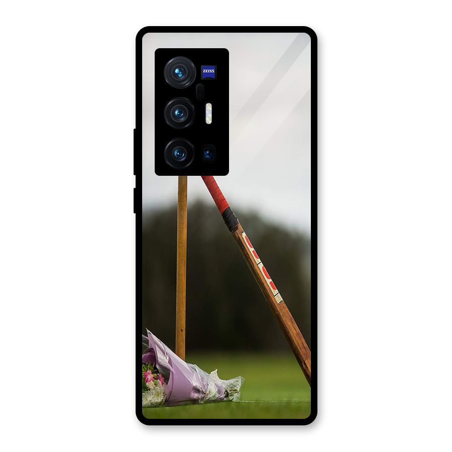 Bat Wicket Glass Back Case for Vivo X70 Pro Plus
